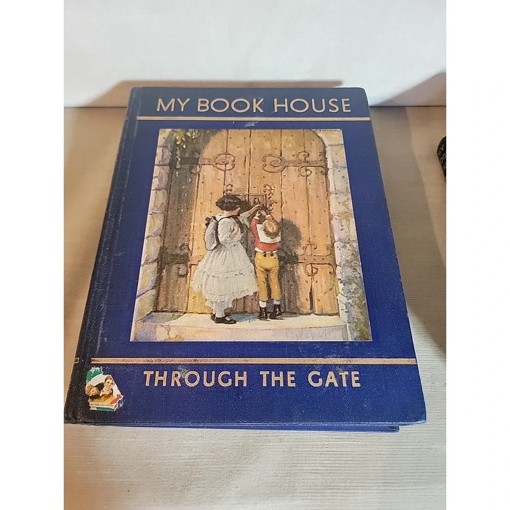 Olive Beaupre Miller My Book House Hardcover Set of 6 Blue Faux Leather Good